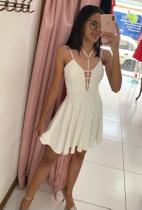 Vestido Rodado Com Tiras Nas Costas