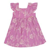 Vestido Rosa Bebê Pulla Bulla Menina - 53213-13 Vestido Rosa Bebê Pulla Bulla Menina - 53213-13