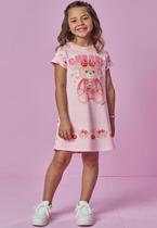 Vestido Rosa Cherry Menina Kukiê