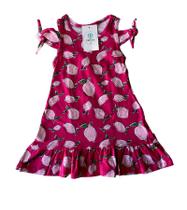 Vestido Rosa Estampa com Limão Tam.2 Vestido Rosa Estampa com Limão Tam.2