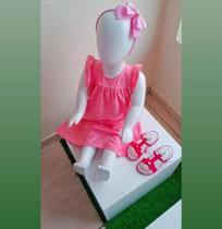 Vestido Rosa infantil menina Color Mini