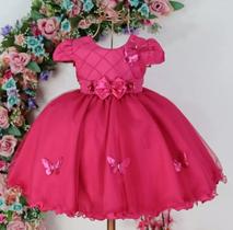Vestido rosa pink festa infantil jardim encantado 1 a 3 anos Vestido rosa pink festa infantil jardim encantado 1 a 3 anos