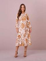 Vestido rosana tata martello bege