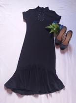 Vestido Rose ou Azul e Sapato Peep Toe