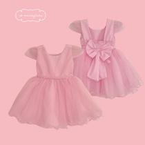 Vestido ROSE Transpasse Princesa Aurora de Tule Festa Casamento Batizado Florista Ref4025