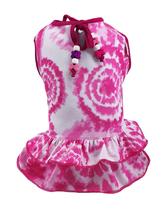 Vestido Roupa Pet Verão Outono Cachorro Shitzu Spitz Lulu Yorkshire Gato Fêmea Pickorruchos - Médio