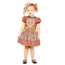 Vestido Roupa Quadrilha Festa Junina para Bebê Infantil Menina Chica Baby Vestido Roupa Quadrilha Festa Junina para Bebê Infantil Menina Chica Baby