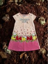 Vestido Rovitex frutas com detalhe em paetê várias tamanhos Vestido Rovitex frutas com detalhe em paetê várias tamanhos