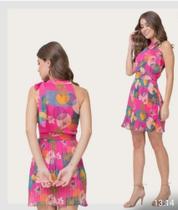 Vestido saia plissada