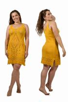 Vestido Saída De Praia Longo De Tricô Tamanho Único Vestido Saída De Praia Longo De Tricô Tamanho Único