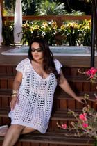Vestido Saída de Praia tapa biquíni piscina plussize roupa de banho Tricô, Feminino, Verão Vestido Saída de Praia tapa biquíni piscina plussize roupa de banho Tricô, Feminino, Verão