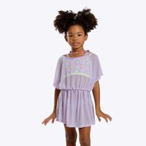 Vestido Saída de Praia Tule Infantil Feminina Poah Noah 52946