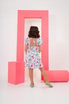 Vestido Samantha Branco Estampado Vestido Samantha Branco Estampado
