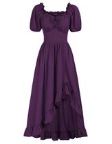 Vestido Scarlet Darkness Renaissance Pirate Purple Midi S Vestido Scarlet Darkness Renaissance Pirate Purple Midi S