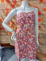 Vestido sem alça floral Vestido sem alça floral