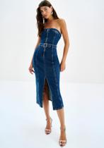 VESTIDO sem alça JEANS COM CINTO M VESTIDO sem alça JEANS COM CINTO M