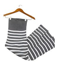 Vestido sem alça listra tricô verão feminino Vestido sem alça listra tricô verão feminino
