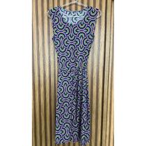 Vestido Sem Mangas Com Cintura Regulável e Traspassado Gola V Sem Mangas Soltinho Envio 24h