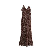 Vestido Sem Mangas Com Estampa De Poá Para Mulheres, Estilo Europeu-Americano, Moda Simples Com
