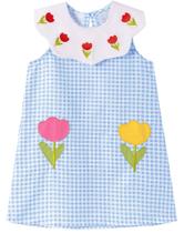 Vestido sem vestuário LU Little Girls Cute Cartoon Print Summer 5T Blue Vestido sem vestuário LU Little Girls Cute Cartoon Print Summer 5T Blue