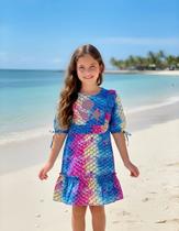 Vestido Sereia Ariel Luisa Tecno Siri Kids Vestido Sereia Ariel Luisa Tecno Siri Kids