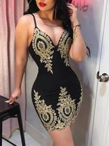 Vestido sexy de festa de verão, mini vestido sem mangas slim fit com gola baixa e costas halter