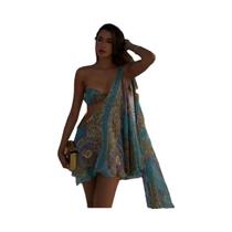Vestido Sexy Sem Mangas Com Renda E Bordados, Saia Irregular Para Festa, Noite E Praia, Primavera Vestido Sexy Sem Mangas Com Renda E Bordados, Saia Irregular Para Festa, Noite E Praia, Primavera