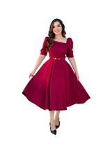 Vestido Social Alfaiataria Midi Gode Moda Evangelica