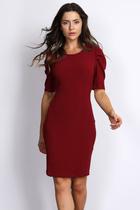 Vestido Social Curto Vermelho-P