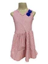 Vestido Social Infantil Rodado Listras Detalhe Flor Malha Macia e Confortável - Malwee Kids Vestido Social Infantil Rodado Listras Detalhe Flor Malha Macia e Confortável - Malwee Kids
