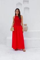 Vestido Sofia - Elegante e Confortável em Algodão Vestido Sofia - Elegante e Confortável em Algodão