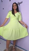 Vestido Solange na cor verde lima Vestido Solange na cor verde lima