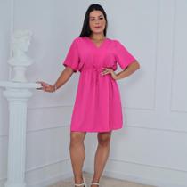 Vestido Soltinho Midi Decote Elegante Primavera Verão Duna