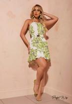 Vestido Solto Estampa Exclusiva com Cinto Perfect Way - P Veste 36/38