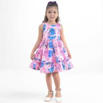 Vestido Stitch e Angel Mini Fashionista Vestido Stitch e Angel Mini Fashionista