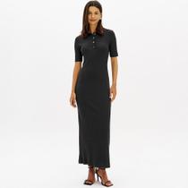 Vestido Super Mid Lança Perfume Canelado In26 Preto Feminino Vestido Super Mid Lança Perfume Canelado In26 Preto Feminino