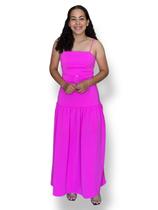 Vestido super midi com faixa my