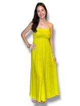 Vestido super midi de alca com linho my favorite