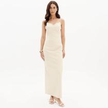 Vestido super midi de alça lança perfume