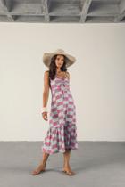 Vestido super midi drapeado tamanho m/g