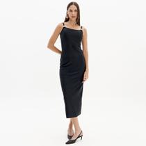 Vestido Super Midi Easy Lança Perfume In25 Preto Feminino
