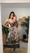 Vestido super midi estampa local tamanho g