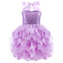 Vestido Suppromo Lavender Sequin Tule Princess 7-8T