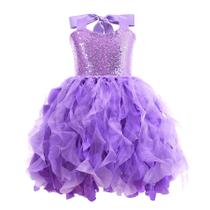 Vestido Suppromo Purple Sparkly Sparkly Sparkin Tule Princess Girls Vestido Suppromo Purple Sparkly Sparkly Sparkin Tule Princess Girls