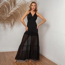 Vestido susie alça chiffon feminino