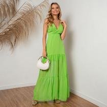 Vestido susie alça chiffon feminino