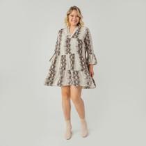 Vestido susie animal print cobra feminino