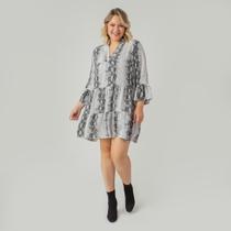 Vestido susie animal print cobra feminino