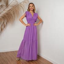 Vestido susie longo chiffon feminino