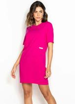 Vestido T-Shirt Dress de Viscose Rosa Vestido T-Shirt Dress de Viscose Rosa